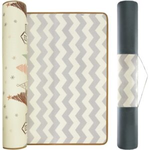 Dwustronna mata piankowa XXL - 180 x 150 x 2 cm najgrubsza - rulon (las i zygzaki)