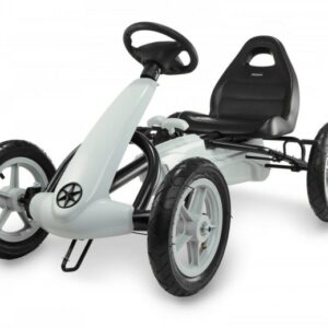 Gokart dla dzieci na pedały EVOQUE - jeździk dla dzieci 5-8 lat - szary
