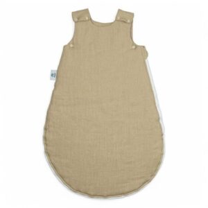 Śpiworek lniany dla niemowlaka | 0-6 mc | 1.5 TOG | beżowy