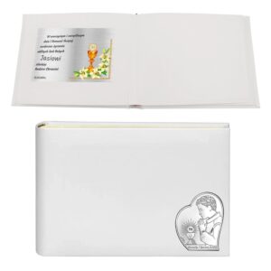 Album na zdjęcia Pamiątka I Komunia Św. Srebro Dedykacja