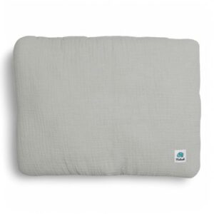 Poduszka dla dziecka muślinowa | 30x40 cm | szara