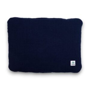 Poduszka z muślinu dla dziecka | 30x40 cm | ciemny granatowy