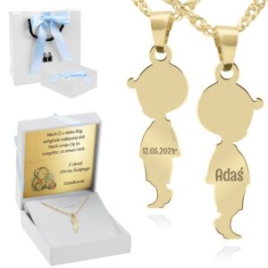 Złoty Wisiorek Chłopiec p. 333 Grawer I Dedykacja