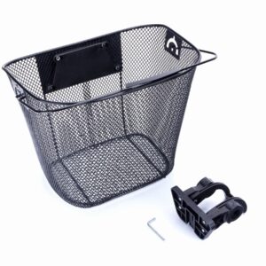 Koszyk na kierownicę HB-025 metalowy - /klip/ czarny - Oficjalny Sklep Romet