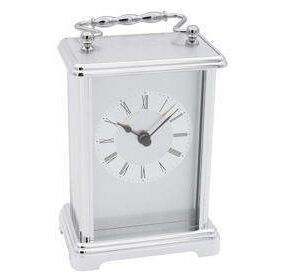 Zegar Posrebrzany Prezent na Urodziny z Grawerem