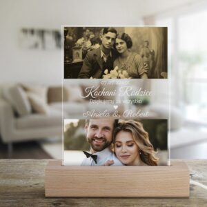 Personalizowana ramka LED z nadrukiem – podziękowanie dla Rodziców