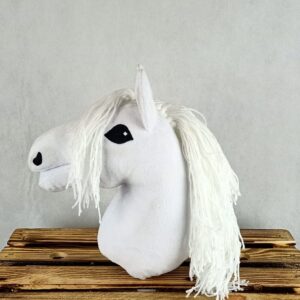 Hobby Horse Siwek Biały- Mały (Koń na kiju) A4