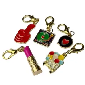 Zawieszka Charms ( złoty kolor ) dla Hobby Horse - zestaw 5 sztuk