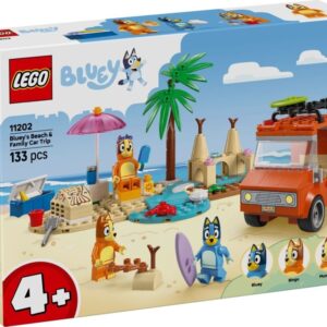 LEGO 11202 Bluey Blue i rodzinna wycieczka samochodem