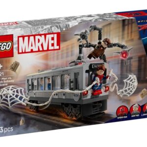 LEGO 76321 Super Heroes Spider-Man kontra Doc Ock - scena w metrze