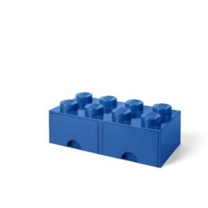 LEGO 40061731 Pojemnik na klocki z szufladami 4x2 niebieski