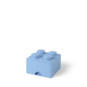 LEGO 40051736 Pojemnik na klocki z szufladą 2x2 jasnoniebieski