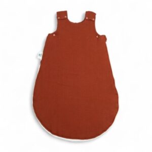 Śpiworek niemowlęcy do spania muślinowy | 0-6 mc | 1.5 TOG | kolor rudy - lisi