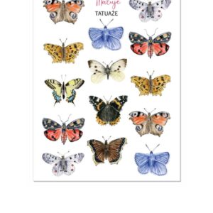 Tatuaże zmywalne dla dzieci Motyle