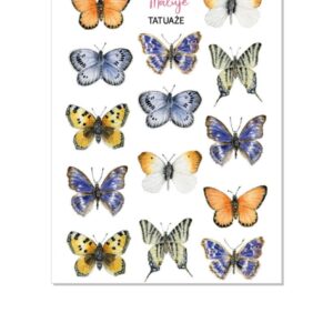 Tatuaże zmywalne dla dzieci Motyle 2