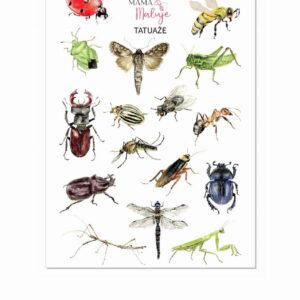 Tatuaże zmywalne dla dzieci Owady