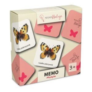 Gra pamięciowa dla dzieci memo Motyle