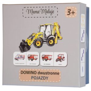 Gra dla dzieci Domino dwustronne Pojazdy