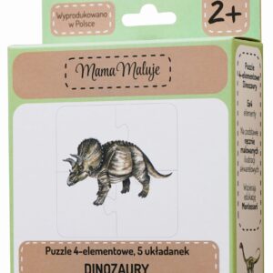 Puzzle dla małych dzieci 4-elementowe Dinozaury