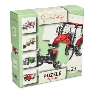 Puzzle dla małych dzieci 4-elementowe Pojazdy