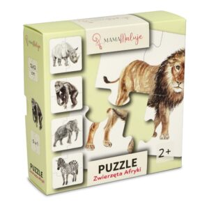 Puzzle dla małych dzieci 4-elementowe Zwierzęta Afryki