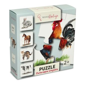 Puzzle dla małych dzieci 4-elementowe Zwierzęta wiejskie