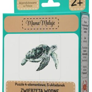 Puzzle dla małych dzieci 4-elementowe Zwierzęta wodne