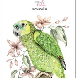 Naprasowanki Papuga zielona