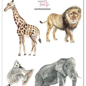 Naprasowanki Zwierzęta Afryki