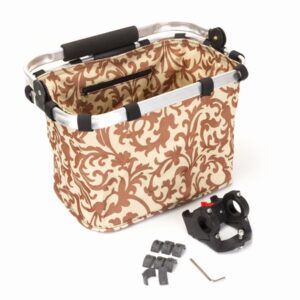 Koszyk na kierownicę z materiału HB-203/KLIP/ 270X260X220 mm beżowy - Oficjalny Sklep Romet