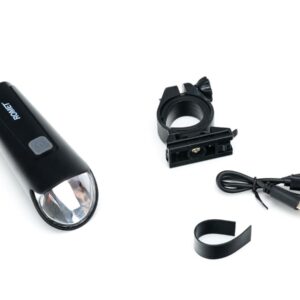 Lampa przednia JY-7126-1 z uchwytem 60 lux, micro USB et/logo ROMET - Oficjalny Sklep Romet