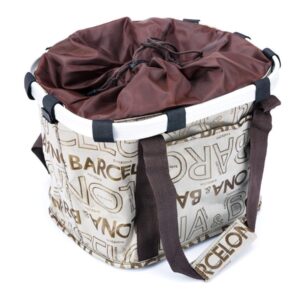 Koszyk na kierownicę z materiału HB-196-C/KLIP/ 370X250X240 mm BARCELONA - Oficjalny Sklep Romet