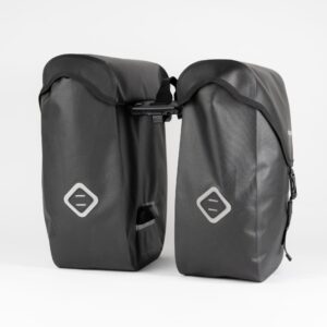 Torba rowerowa sakwa dwukomorowa na bagażnik ZAP PLUS WP ATRANVELO czarna - Oficjalny Sklep Romet