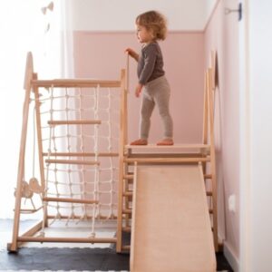 Drewniany domowy plac zabaw XL 5w1