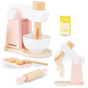 Drewniany mikser do ciasta z akcesoriami, dla dzieci