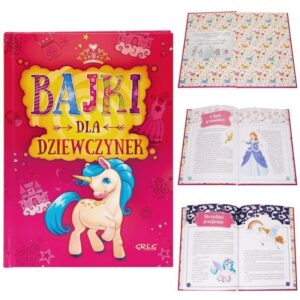 Bajki dla dziewczynek na chrzest z dedykacją i ilustracjami