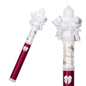 Świeca do Chrztu i Komunii z nadrukiem zdjęcia Model G22