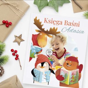Księga Baśni z nadrukiem i zdjęciem dziecka Zielona Sowa