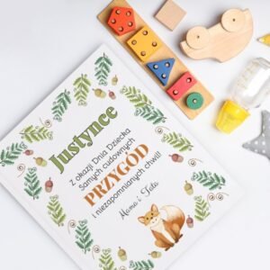 Dzień Dziecka Księga Baśni Lisek z nadrukiem na okładce Zielona Sowa