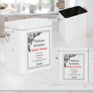 Dzień Mamy: Pozytywka w białym pudełku z nadrukiem Personalizacja