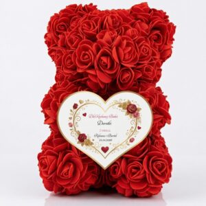 Personalizowany miś z róż dla Babci – bukiet, który nigdy nie zwiędnie