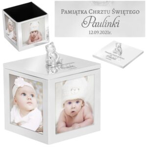 Na Chrzest i Roczek: Pozytywka 3 w 1 z misiem i grawerem