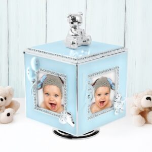 Na Chrzest i roczek: karuzela na 4 zdjęcia z pozytywką i dedykacją