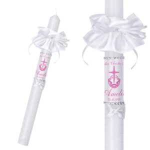 Świeca do Chrztu i Komunii z nadrukiem zdjęcia lub grafiki G14