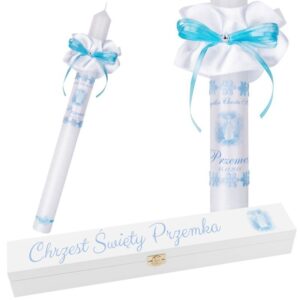 Świeca G15 na Chrzest i Komunię ze zdjęciem w skrzyni UV