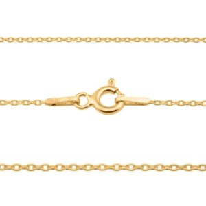 Złoty łańcuszek Ankier 585 (14K) delikatny z cechą probierczą