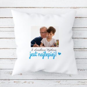 Poduszka na Dzień Dziadka z nadrukiem i personalizacją