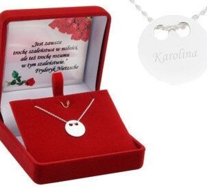 Naszyjnik celebrytka srebro 925 z dedykacją i grawerem