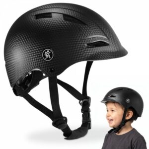 Kask dziecięcy na rower, hulajnogę HyperMotion rozmiar S (46-56 cm), kolor czarny