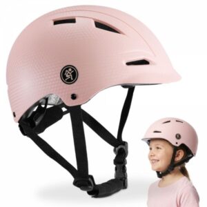 Kask dziecięcy i młodzieżowy na rower, hulajnogę HyperMotion rozmiar M (48-58 cm), kolor różowy